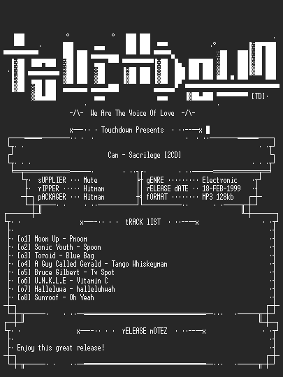 NFO file for Can_-_Sacrilege-TD